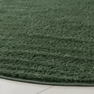 Tapete 1,00x1,00 Redondo Peludo Sala Quarto Cozinha Shaggy - Imagem 5