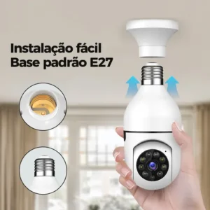 Câmera De Segurança Lâmpada Interna Externa 2mp Wi-fi 360° - Imagem 5