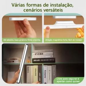 Luminária De Mesa Lampada 45cm De Led Abajur Luz Maquiagem - Imagem 10