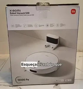 Robô Aspirador Xiaomi S40 10000pa Ultra Potente Bivolt Branc Branco - Imagem 2