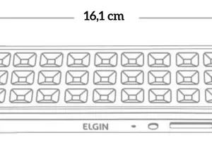 3 Luminárias Emergência Elgin Recarregável Lampada 30 Leds - Imagem 2