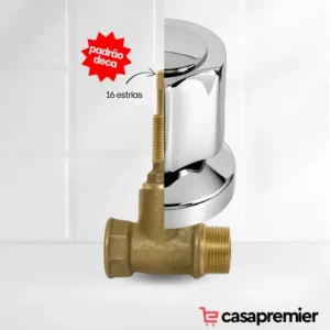 Kit De Acabamento Para Registro C 40 Metal Padrão Universal - Imagem 5