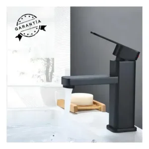 Torneira Para Banheiro Monocomando Preto Fosco Água Fria Instalação Em Bancada Compatível Com Cuba De Apoio Em ABS Resistente Design Moderno Alta Durabilidade E Fácil Limpeza FC-138 Via Flix - Imagem 9