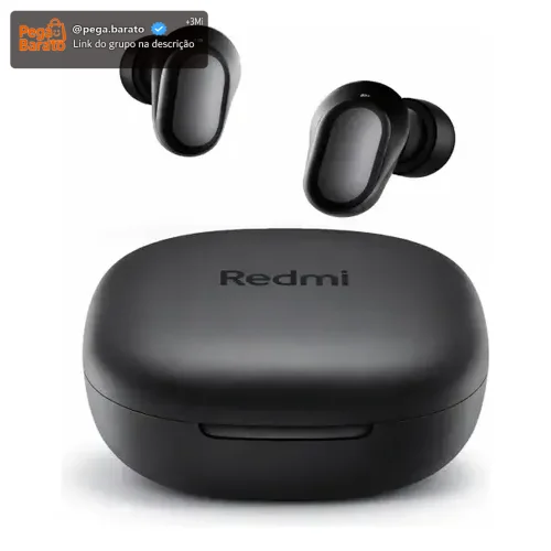 Fone De Ouvido Bluetooth Xiaomi Redmi Buds 6 Play Preto