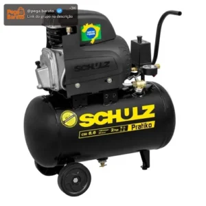 Compressor De Ar 25 Litros 8,6 Pés 120 Libra 110v Schulz - Imagem 1