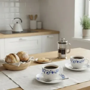 Conjunto 12 Peças 6 Xícaras 150ml E 6 Pires Para Café E Chá - Imagem 4