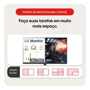 Monitor Lg Gamer 24 24ms500-b Ips Fhd 100hz Anti-reflexo Pr - Imagem 5