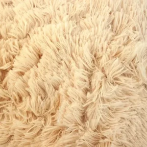 Tapete Felpudo para Sala e Quarto de 1,5m x 2m com Pelo Alto, Antiderrapante e na Cor Bege - Casa Laura Enxovais - Imagem 6
