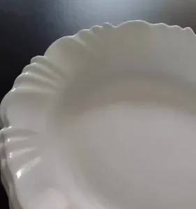 Jogo De 6 Pratos Fundo Branco Pétala Opaline Duralex - Nadir - Imagem 2