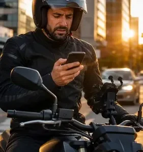 Suporte Moto Carregador Usb Universal Celular Shopclic - Imagem 2