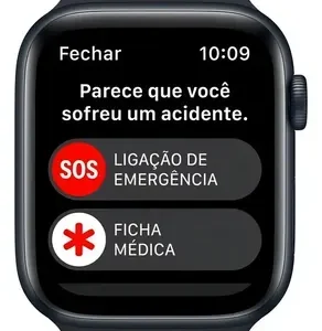 Apple Watch SE GPS (2da gen) - Caixa meia-noite de alumínio 44 mm - Pulseira esportiva meia-noite - Padrão - Imagem 6