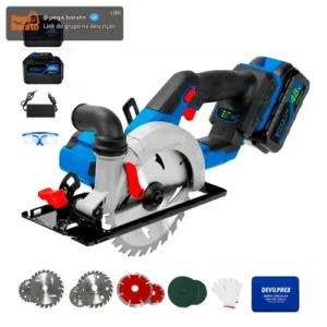 Serra Circular A Bateria 48v Brushless 2 Baterias DPX-026S Devilprex - Imagem 1