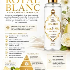 Body Splash Arabe C/4un 200ml Perfume Feminino de Luxo Alta Concentração - Imagem 4