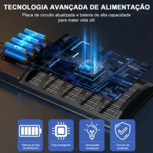 Kit 2 1000w Luminaria Poste Solar Potente Com Sensor - Imagem 11