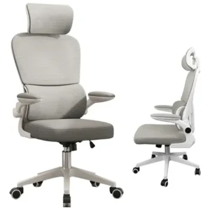 Cadeira Escritório Ergonômica Python Fly B07 Cinza Com Suporte Lombar - Imagem 11