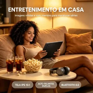 Tablet 10.1 5g 6gb 128gb Bateria 8000mah Capa Teclado Mouse - Imagem 7