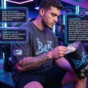 Kit 2x Whey Protein Blend 900g Pó | Bulk Nutrition Sabor Baunilha - Imagem 5