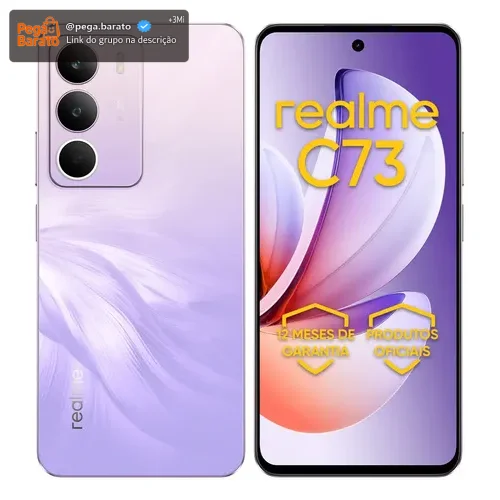 Celular Smartphone Realme C73 256gb 8gb Ram Dual Sim 120hz 6 Ah Violeta