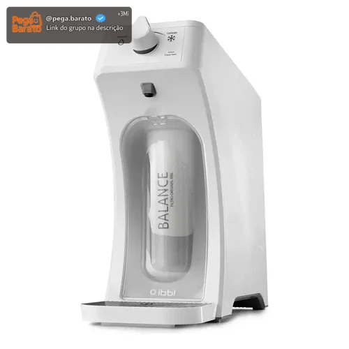 Purificador de Água Gelada Fria e Natural Eletrônico Ibbl E-due Equilibrium Branco