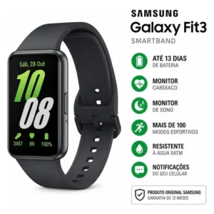 Smartwatch Samsung Galaxy Fit3 Display 1.6 Grafite - Imagem 4