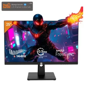 Monitor Gamer Haiz 25'' Ips Fhd 144hz 0.5ms Hdmi Dp Vesa Preto - Imagem 1