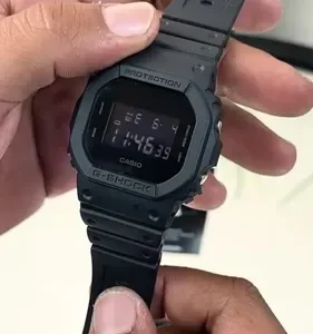 Relógio Casio G-Shock DW5600BB-1DR Digital Preto Original 200m Resistente a Impactos Pulseira de Resina Cronômetro Alarme Timer Iluminação LED - Imagem 2