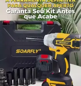 Chave De Impacto 800n.m 48v Brushless Com 2 Baterias Sem Fio - Imagem 2