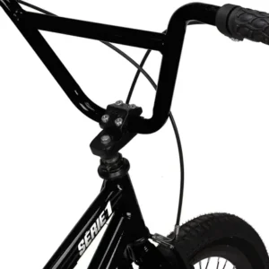Bicicleta BMX Pro-X Série 1 Aro 20 Quadro Aço Carbono Preto/Branco - Imagem 4