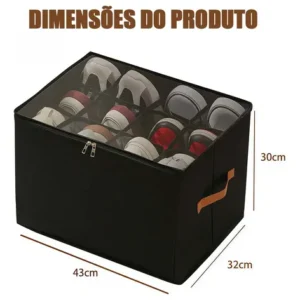 Organizadora Capa Transparente Sapato 12 Vertical Colmeias - Imagem 10
