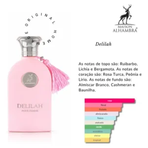 Perfume Árabe Delilah Maison Alhambra Eau De Parfum 100ml lipx - Imagem 2