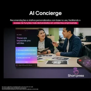 Smart TV Profissional 4K 55" LG UHD 55AU801 Processador α7 AI Ger8 Super Upscaling Google Cast Alexa Integrado Controle AI Smart Magic WebOS 25 - Imagem 7