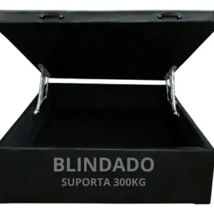 Cama Box Baú Casal - 1,38 X 1,88 - Exclusive / Reforçada - Imagem 1