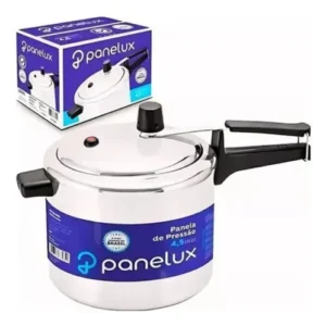 Panela de Pressão 4,5L Panelux Classic Alumínio Polido Inmetro Alça Ergonômica Fogo Médio - Imagem 5