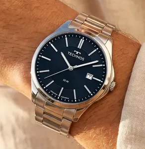 Relógio Technos Masculino Prata Inox Prova D'água Original - Imagem 7