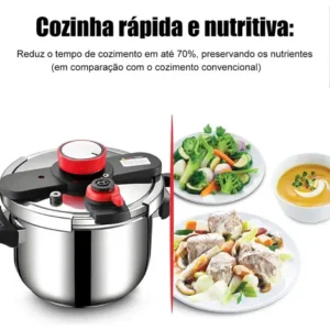 Panela de Pressão Profissional SHANYIN de Alumínio 6 L com Fechamento Externo para Indução e Gás - Imagem 12