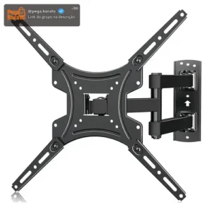 Suporte Articulado Bahrein para TV de 32" a 55" na Parede, com Inclinação e Giro 360° - Imagem 1