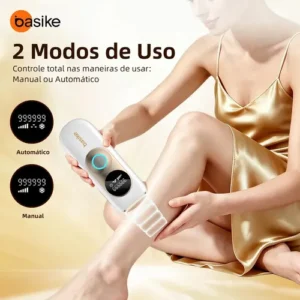 Depilador A Laser De Depilador Luz Pulsada IPL Profissional 9 Níveis De Ajuste, Sensacao Gelo Indolor Depilacao Definitiva, Unissex Para Bivolt Depilacao Laser Dep Portatil, Para Corpo Todo Basike - Imagem 8