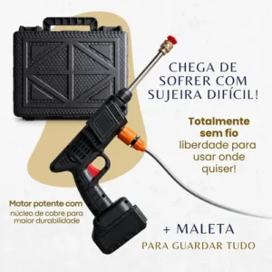 Lavadora Lava Jato Portátil Alta Pressão 2 Baterias + Maleta - Imagem 6
