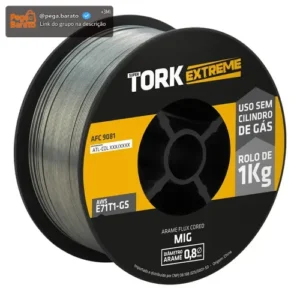 Arame Para Solda Mig Sem Gás 0,8mm 1kg Fluxado - Imagem 1