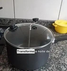 Panela de Pipoca Profissional RL 4L Antiaderente Tampa de Vidro Preto - Imagem 12
