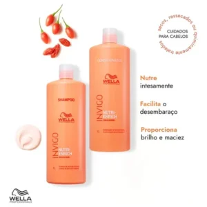Kit Wella Invigo Nutri Enrich Shampoo Condicionador E Válvulas - Imagem 4