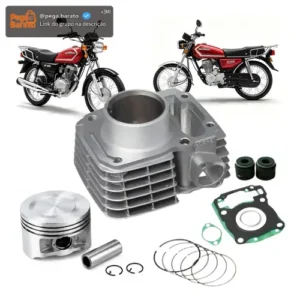Kit Cilindro Motor Fan 125 Cg 125 Titan 125 2009 - 2018 Novo - Imagem 1