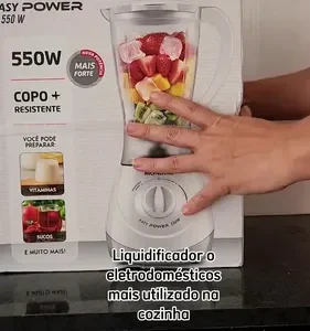 Liquidificador Mondial 1,5l Easy Power 550w L-550-b Cor Preto - Imagem 14