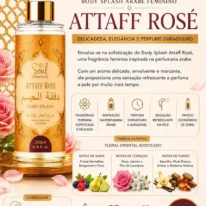 Body Splash Arabe C/4un 200ml Perfume Feminino de Luxo Alta Concentração - Imagem 6