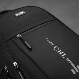 Mochila Grande Masculina Reforçada Notebook Preta Escolar - Imagem 8