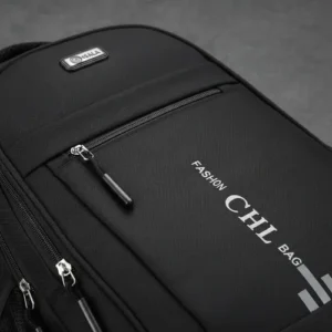 Mochila Grande Masculina Reforçada Notebook Preta Escolar - Imagem 8