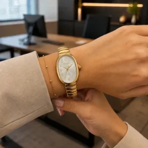 Relógio De Pulso Minimalista Old Money Feminino Premium Moda - Imagem 8