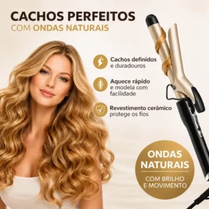 Modelador De Cachos 25mm Babyliss Cerâmica Bivolt Prof - Imagem 4