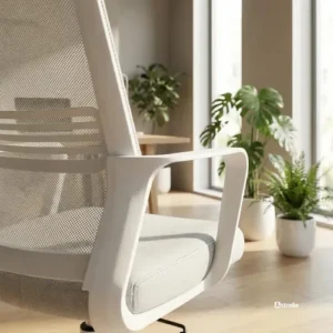 Cadeira Escritório Astrella Vega Ergonômica E Giratória Cinza Malha - Imagem 4