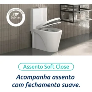 Vaso Sanitário Monobloco Caixa Acoplada Completo - Imagem 3